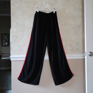 Forever 21 black and red split leg pants